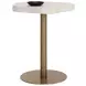 Willow Cream and Gold Outdoor 34" Freeform Bar Table