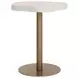 Willow Cream and Gold Outdoor 34" Freeform Bar Table