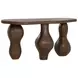 Brinley Dark Brown Outdoor Oval Console Table