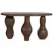 Brinley Dark Brown Outdoor Oval Console Table