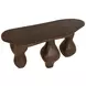 Brinley Dark Brown Outdoor Oval Console Table