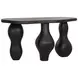 Brinley Black Outdoor Oval Console Table