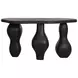Brinley Black Outdoor Oval Console Table