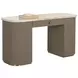 Cataldi Taupe and Cappuccino 62" Writing Desk