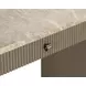 Cataldi Taupe and Cappuccino 62" Writing Desk