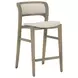 Arco Santa Cruz Oatmeal Upholstered Counter Height Stool