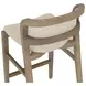 Arco Santa Cruz Oatmeal Upholstered Counter Height Stool