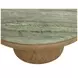 Orina Sage and Brown Outdoor Round Coffee Table