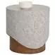 Wisteria Gray and Brown Outdoor Round End Table