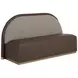 Pella Eglinton Espresso and Gellar Earth Upholstered Banquette