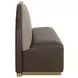 Pella Eglinton Espresso and Gellar Earth Upholstered Banquette