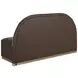 Pella Eglinton Espresso and Gellar Earth Upholstered Banquette