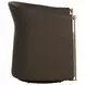 Aria Gellar Earth and Eglinton Espresso Upholstered Swivel Lounge Chair