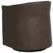 Aria Gellar Earth and Eglinton Espresso Upholstered Swivel Lounge Chair