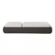 Barcelona Palazzo Cream Performance Fabric Upholstered Outdoor 84" Chaise Lounger