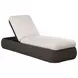 Barcelona Palazzo Cream Performance Fabric Upholstered Outdoor 84" Chaise Lounger