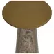 Lunara Gold and Antique Brown Round High End Table