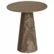 Lunara Gold and Antique Brown Round Low End Table
