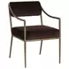 Belen Diamond Mink Upholstered Dining Arm Chair