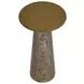 Lunara Gold and Antique Brown Round High End Table