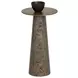 Lunara Gold and Antique Brown Round High End Table