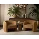 Orina Macchiato and Brown Outdoor Round End Table