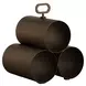 Mendocino Gold 3 Bottle Wine Rack