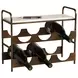 Xeniax White and Gold 6 Bottle Wine Rack
