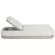 Sonora Gracebay Light Gray Performance Fabric Upholstered Outdoor 86" Chaise Lounger
