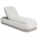 Sonora Gracebay Light Gray Performance Fabric Upholstered Outdoor 86" Chaise Lounger