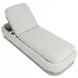 Sonora Gracebay Light Gray Performance Fabric Upholstered Outdoor 86" Chaise Lounger