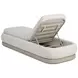 Sonora Gracebay Light Gray Performance Fabric Upholstered Outdoor 86" Chaise Lounger