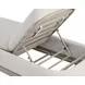 Sonora Gracebay Light Gray Performance Fabric Upholstered Outdoor 86" Chaise Lounger