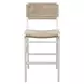 Astrid Matte White Lacquer Counter Height Stool