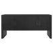 Colt Black Painted Grasscloth 4 Door Buffet