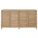 Evander Natural Rattan 4 Door Buffet