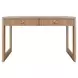 Larkin Natural Oak Veneer With Fluted Detail Desk