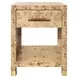 Pelham Matte Burl Wood Soft Close 1 Drawer Side Table