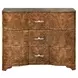 Plymouth Matte Dark Burl Wood Soft Close Accent Chest