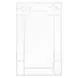 Tessa White Lacquer Bamboo Detail Mirror