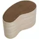 Ishiko Light Brown and Warm Brown Free Form Medium Concrete Top Outdoor Cocktail Table