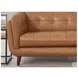 Sorella Cinnamon Leather 84" Sofa