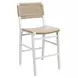 Astrid Matte White Lacquer Counter Height Stool