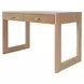 Larkin Natural Oak Veneer With Fluted Detail Desk