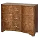 Plymouth Matte Dark Burl Wood Soft Close Accent Chest