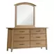 Jackson Golden Oak Arched Dresser Mirror