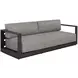 Ornelle Lanikai Salt and Pepper 89" Performance Fabric Outdoor Sofa