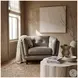 Sorella Slate Leather Upholstered Accent Chair