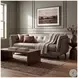 Sorella Slate Leather 84" Sofa