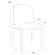 Leandro Zenith Alabaster Performance Fabric Dining Chair Set of 2